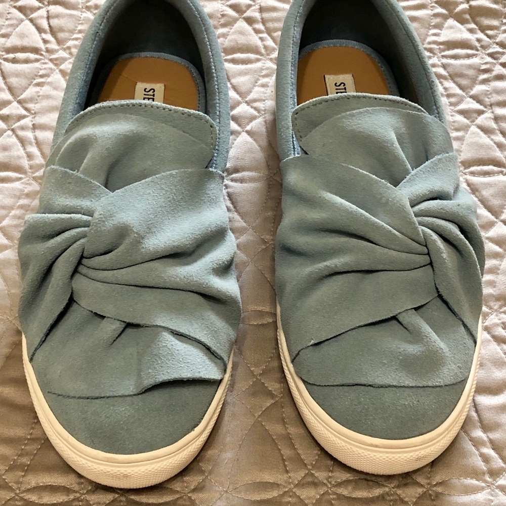 🎀Steve Madden Knotty Suede Bow Slip Ons🎀 8